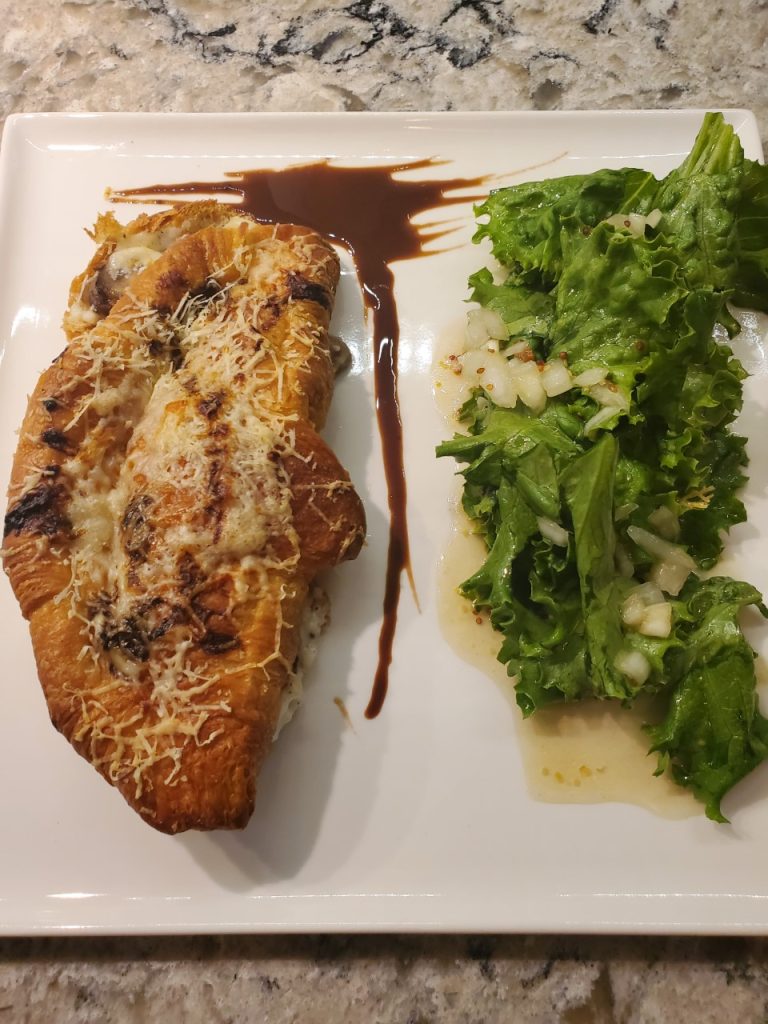 Mushroom Monsieur sandwich